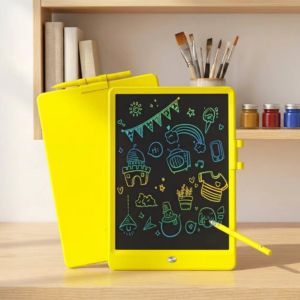 Electronic Digital Graphics Cartoon 10 Inch Children Writing Tablet Notepad Doodle Pad Kids Lcd Writing Tablet Office Memo Board