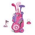 Toddler Golf Set for 1 2 3 4 Years Old, Upgraded Kids Golf Cart with Unique Shoulder Strap Design, Indoor and Outdoor Golf